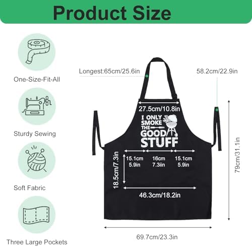 Funny BBQ Aprons for Men, BBQ Aprons Cooking Grilling Apron - Image 6