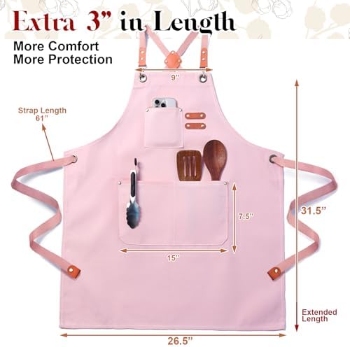 Chef Cotton Canvas Apron for Men Women - Image 2