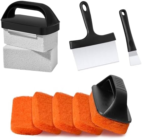 Griddle Cleaning Kit for Blackstone, Flat Top Grill Cleaning Kit by HE-SANQI