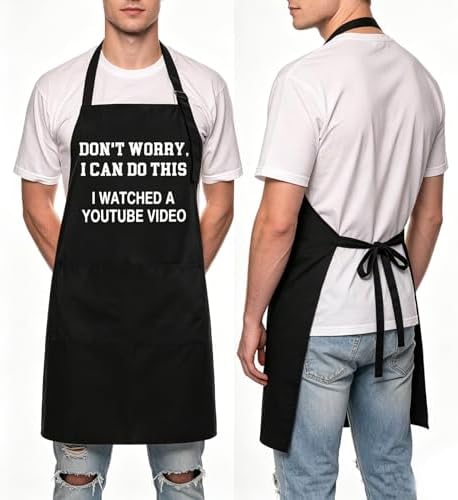 Rosoz Funny BBQ Black Chef Aprons - Image 4