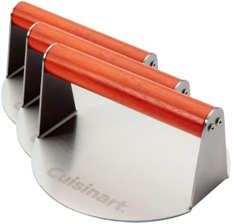 Cuisinart 6" Stainless Steel Smashed Burger Press, Juicy and Crispy Burgers by Cuisinart