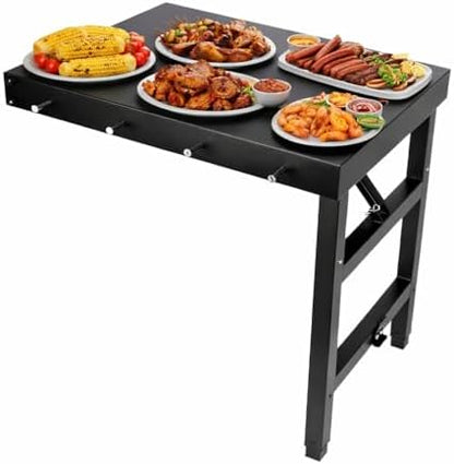 QuliMetal Foldable Side Shelf for Traeger Woodridge, Woodridge Pro/Elite by QuliMetal
