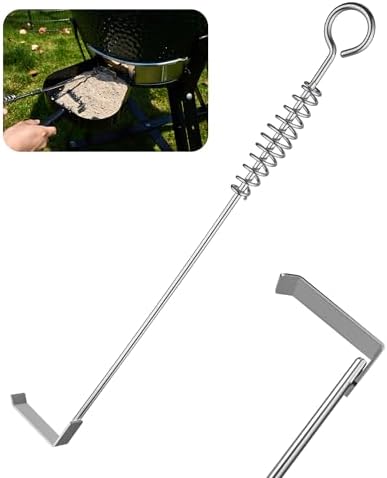 BBQ Ash Tool Poker, Big Green Egg Accessories kamado Joe Charcoal Smoker Wood by Unknown