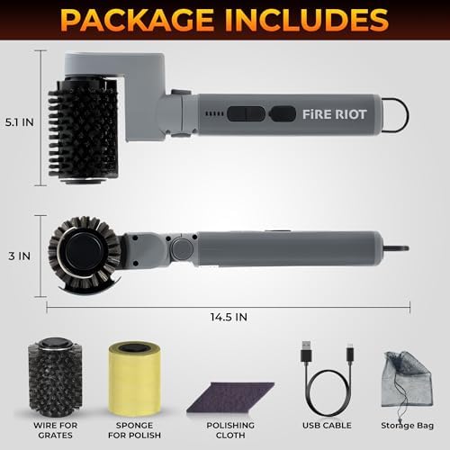 Electric Grill Brush, Cordless Grill Cleaner, Rechargeable Cleaning Brush - Image 3