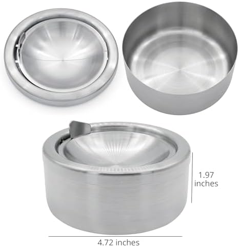 Windproof Ashtray with Lid - Image 4