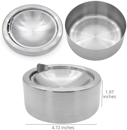 Windproof Ashtray with Lid - Image 4