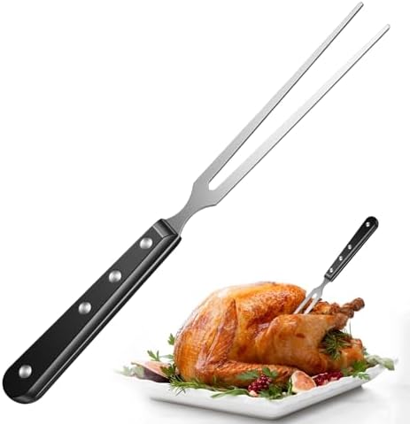 Meat Carving Grill Fork, 10.6" Stainless Steel by Bremorou