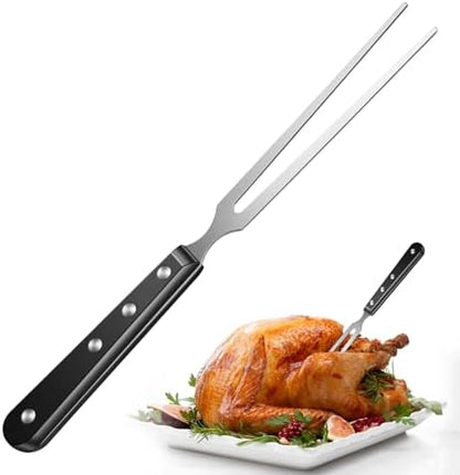 Meat Carving Grill Fork, 10.6" Stainless Steel by Bremorou