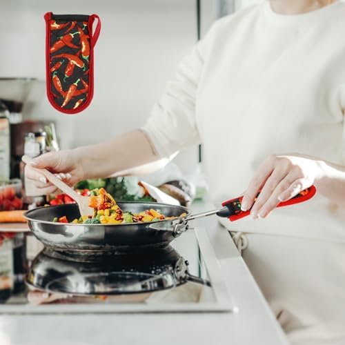 2PCS Hot Handle Covers Cast Iron Skillet Handle Covers Heat Resistant Hot - Image 7