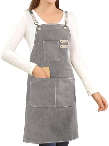 Hongsome Cotton Canvas Cross Back Apron by brand