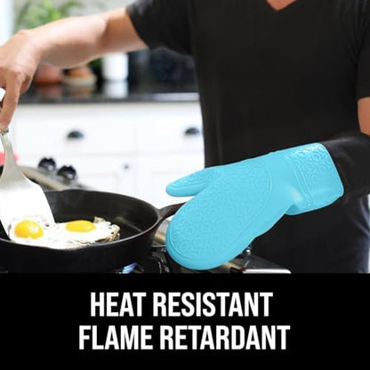 BPA-Free Soft Silicone Oven Mitts - Image 2