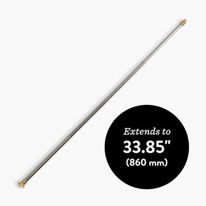 Barebones Telescoping Fire Blower: Durable Brass and Steel Tool for Camping, Campfire Grilling, Outdoor Fire Pits, and Fireplaces - Safe Indoors or Outdoors Fire-Stoking Control