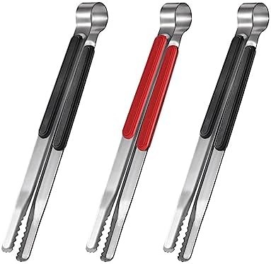 3-Piece Stainless Steel BBQ Tongs Set by Shiyueshiri