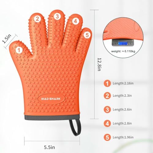 MAD SHARK Silicone Oven Mitts - Image 5
