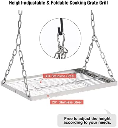REDCAMP Swing Campfire Grill Stand - Image 5