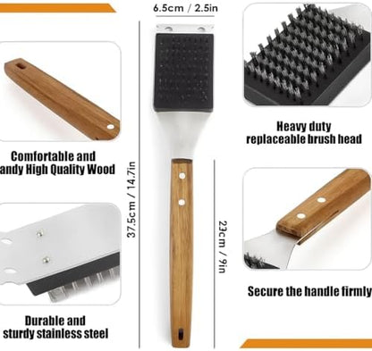 Blue Smoke Grill Brush and Scraper – Heavy Duty BBQ Cleaner - Image 5