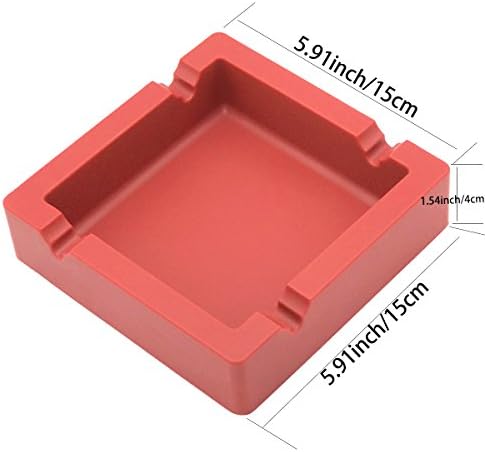 Large Ashtray for Cigarettes Cigars Big Outdoor Ashtrays Built-in 4 Dual-use - Image 2