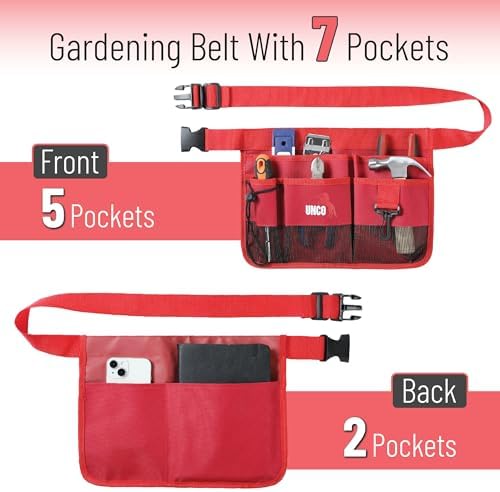 UNCO- Adjustable Gardening Belt, 7 Pockets, Cut and Water Resistant, Garden - Image 2