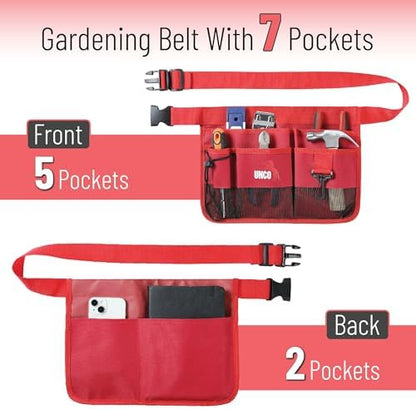 UNCO- Adjustable Gardening Belt, 7 Pockets, Cut and Water Resistant, Garden - Image 2