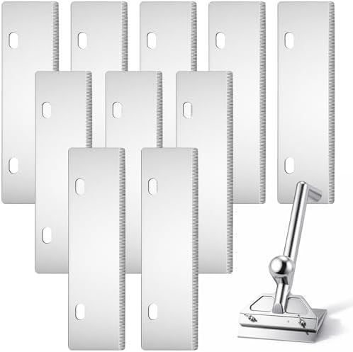 Hicarer 10 Pack 6" Stainless Steel Grill Scraper Blades by Hicarer