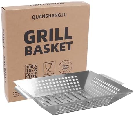 Stainless Steel Vegetable Grill Basket by QUANSHANGJU