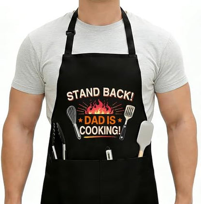 Funny Aprons For Men, Father's Fathers Day Kitchen Gifts For Dad Father Daddy by Unknown