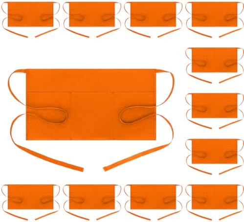 BOHARERS Waist Apron with 3 Pockets 12 Pack by BOHARERS