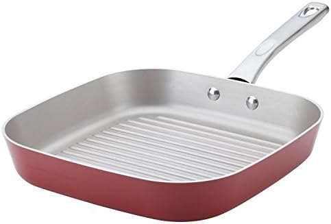 Ayesha Curry Home Collection Nonstick Square Grill Pan / Griddle Pan by AyeshaCurry