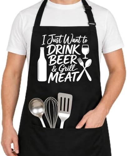 Funny BBQ Apron by Unknown
