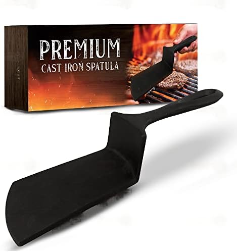 USABEST Premium Cast iron BBQ Spatula skillet Burger smasher press Unique gift by Unknown