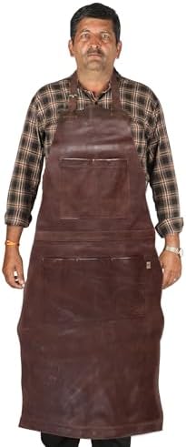 LL LEATHER LOVERS Adjustable Leather Aprons by LLLEATHERLOVERS