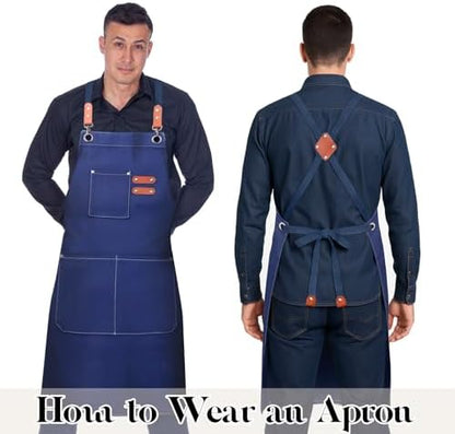 Chef Cotton Canvas Apron for Men Women - Image 4