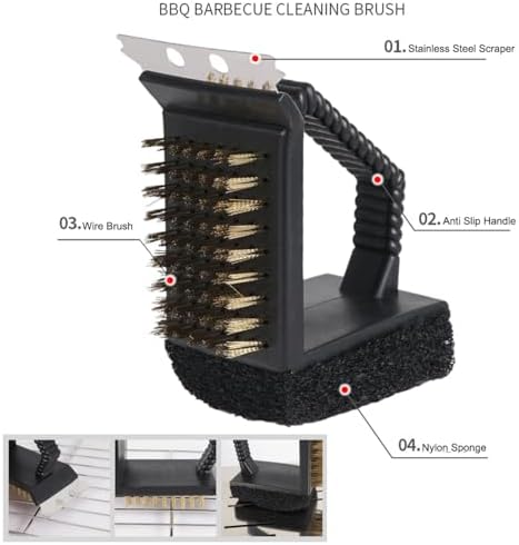 2 Pack Grill Brush and Scraper - Image 4