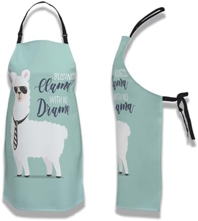 Funny Aprons for Adults Men Alpaca Mans Kitchen Apron for Kitchen Cooking - Image 6