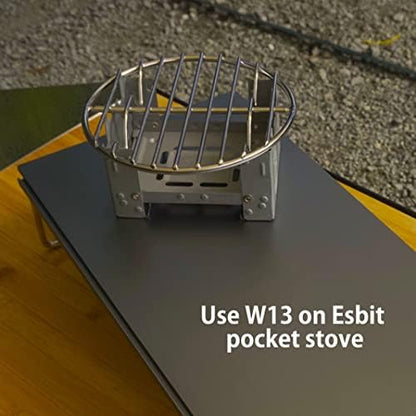 CAMPINGMOON φ4.9-inch Round Stainless Steel Cooking Grid Grill Fits - Image 5