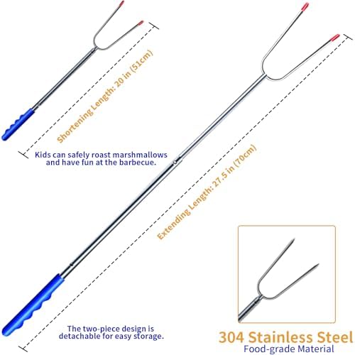 Marshmallow Roasting Sticks for Fire Pit, Smores Sticks, Hot Dog Sticks for - Image 3