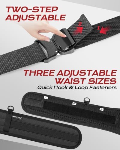 Padded Tool Belt for Men with D Ring, Suit for Waist 35.5"-47.2" - Image 5