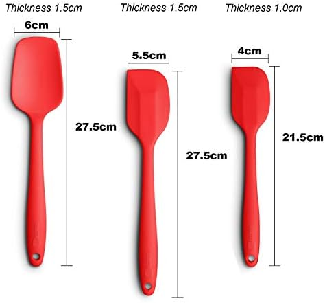 3-Piece Silicone Spatula Set, 600°F Heat Resistant - Image 2