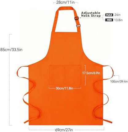 Large Chef Apron for Men and Women, Cooking Kitchen Aprons - Image 7