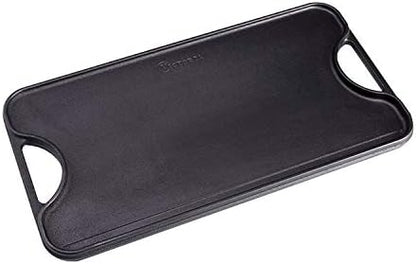 Victoria Rectangular Cast Iron Griddle. Double Burner Griddle, Reversible - Image 4