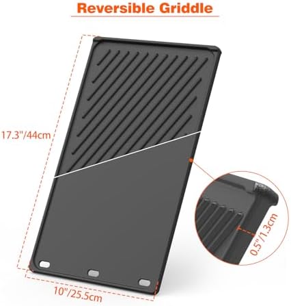 onlyfire Reversible Cast Iron Griddle Replacement - Image 2