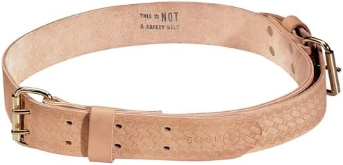 Klein Tools 5420XL Tool Belt, Heavy-Duty Rugged Leather Ironworker Belt by Unknown