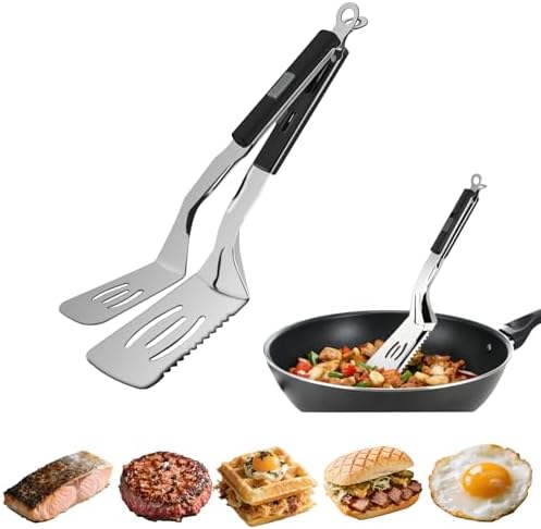 11.5-inch Stainless Steel Tongs by Limitliho