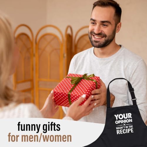 SteadStyle Funny Black Cooking Aprons - Image 2