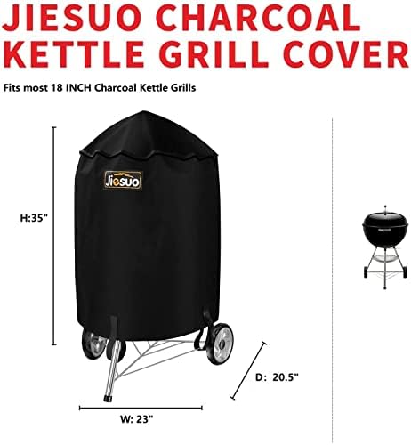 18 Inch Grill Cover for Weber Charcoal Kettle Grills - Image 2