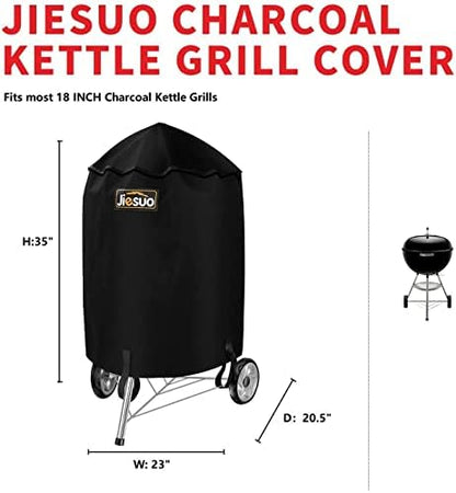 18 Inch Grill Cover for Weber Charcoal Kettle Grills - Image 2