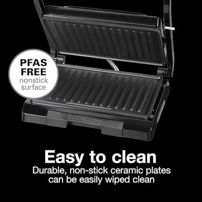 Proctor Silex Panini Press Sandwich Maker Grill & Electric Indoor Grill - Image 3
