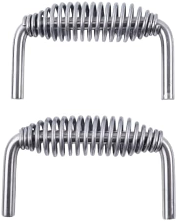 2X 5-3/8" Stainless Spring Handles - Image 3