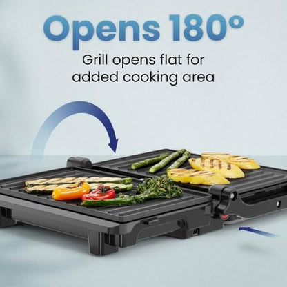 Chefman Panini Press, Indoor Grill and Gourmet Sandwich Maker, Nonstick Plates - Image 3