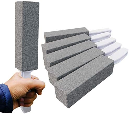 Non-Toxic, Chemical-Free Grey Pumice Scrubber 6 Pk by FoodRestaurantSupplies